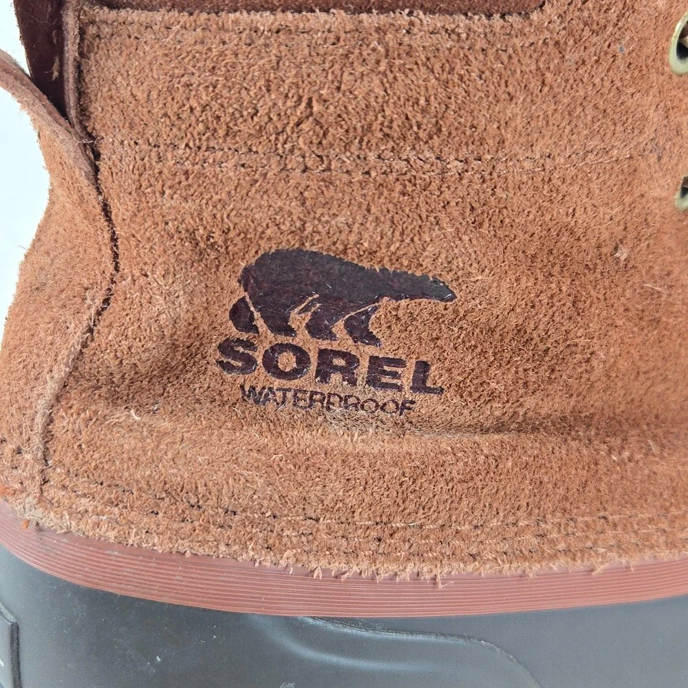 Sorel Mens Cheyanne II Waterproof Duck Boots 10.5 Brown Suede NM3447-242 Outdoor